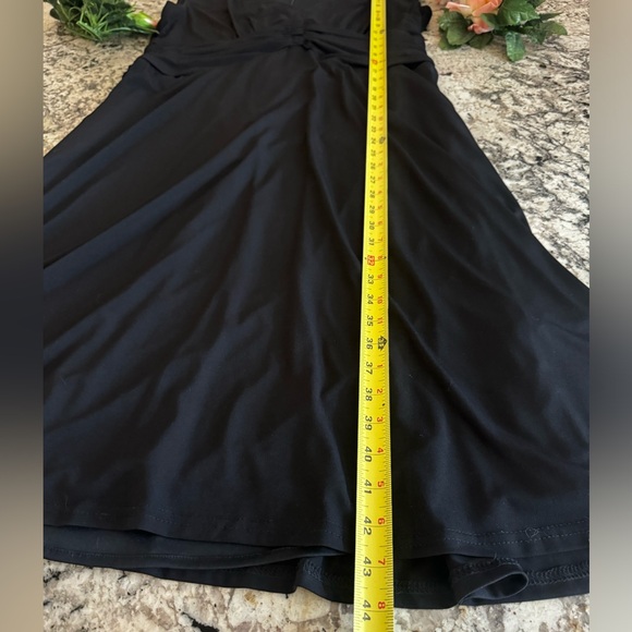 Vintage Collection Black Dress V-Neck with 3/4 Sleeve Bolero Jacket Sz 14w EUC - Picture 12 of 16